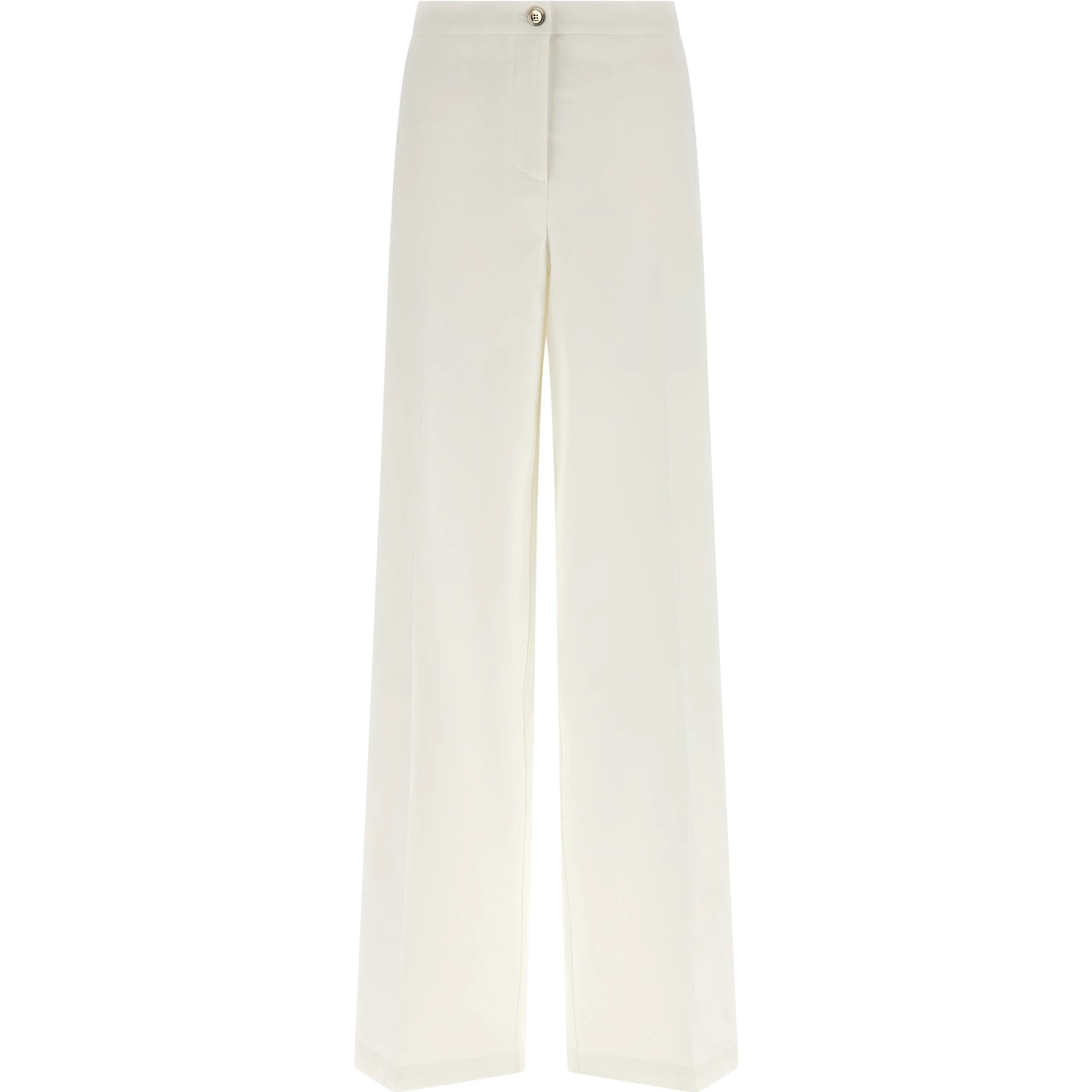 White Linen Casual Pants