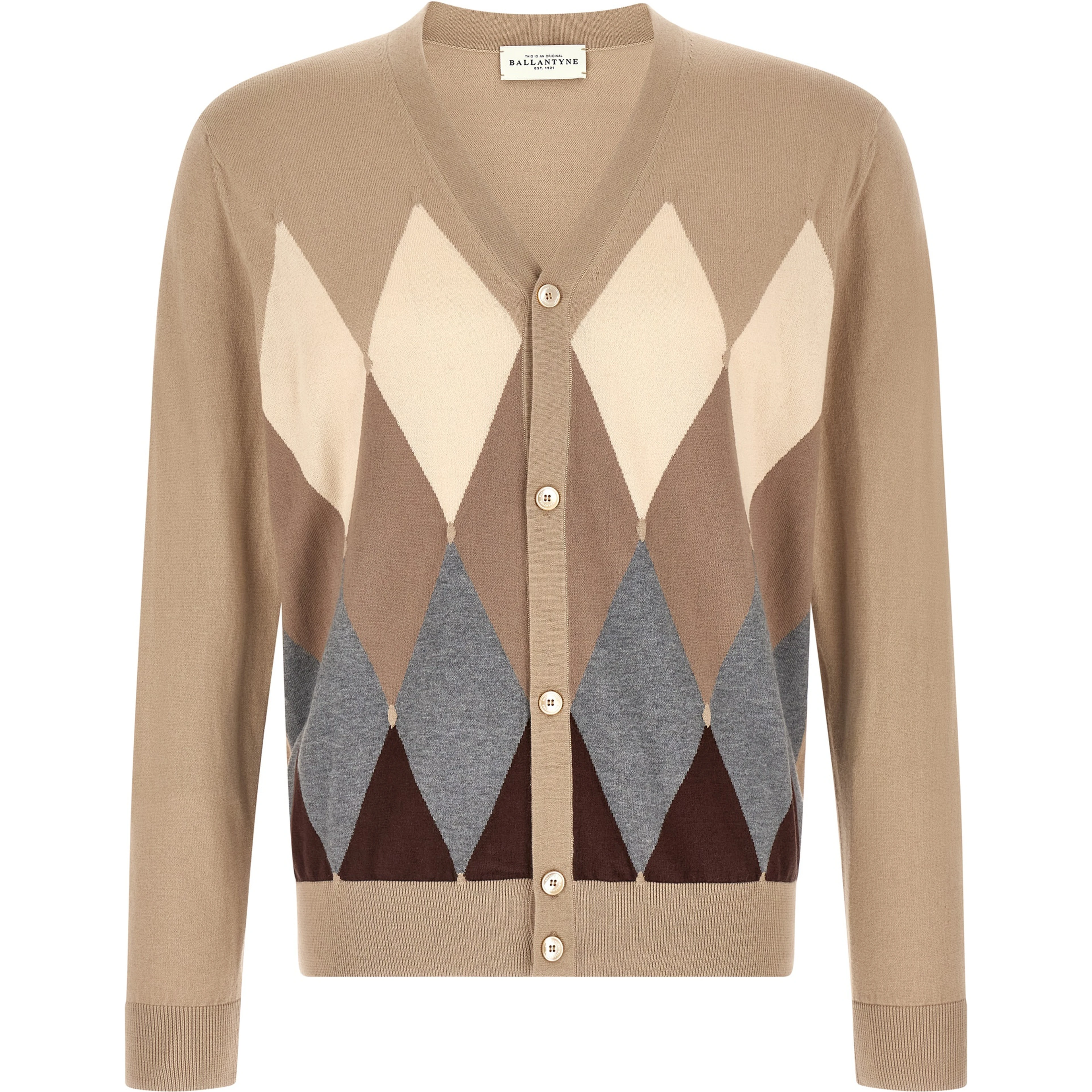 Beige Cotton Cardigan
