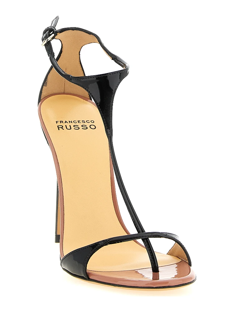 Black Goatskin Stiletto Heel Sandals alternative