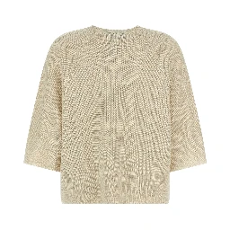 Gold Cotton Cardigan
