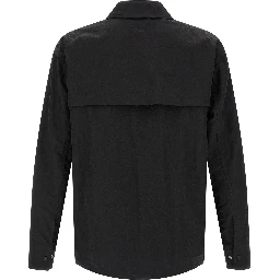 Black Polyamide Full-Length Jacket
