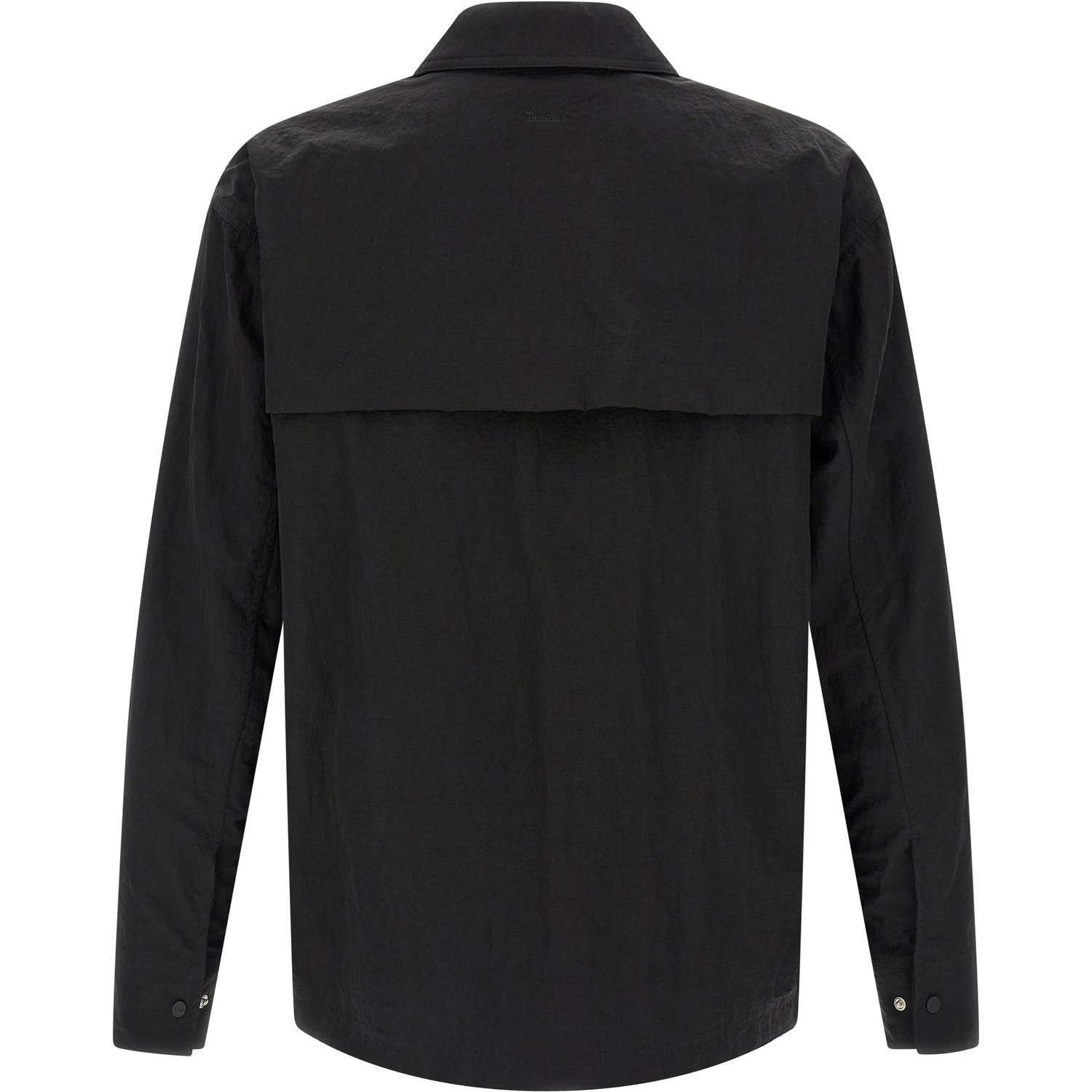 Black Polyamide Full-Length Jacket