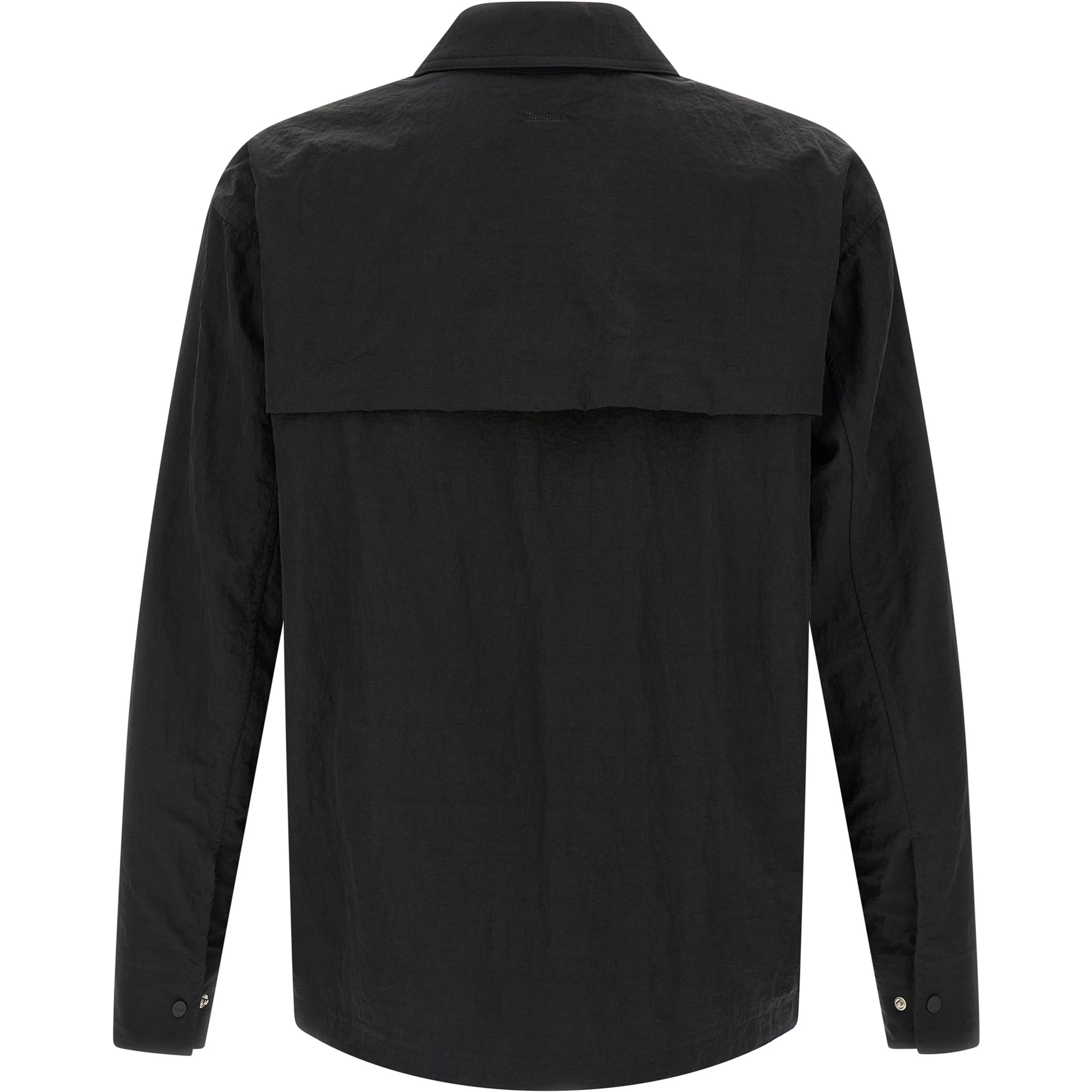 Black Polyamide Full-Length Jacket