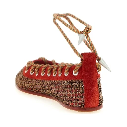 Multicolor Polyester Ballet Flats