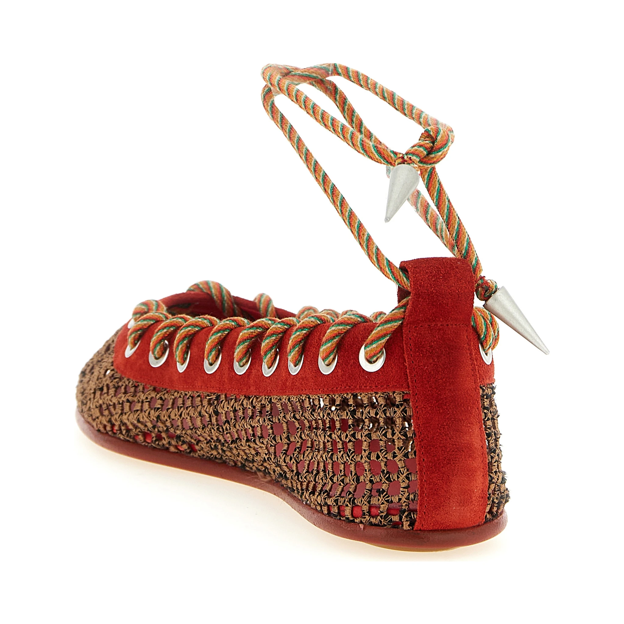 Multicolor Polyester Ballet Flats