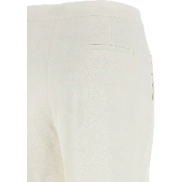 White Linen Casual Pants