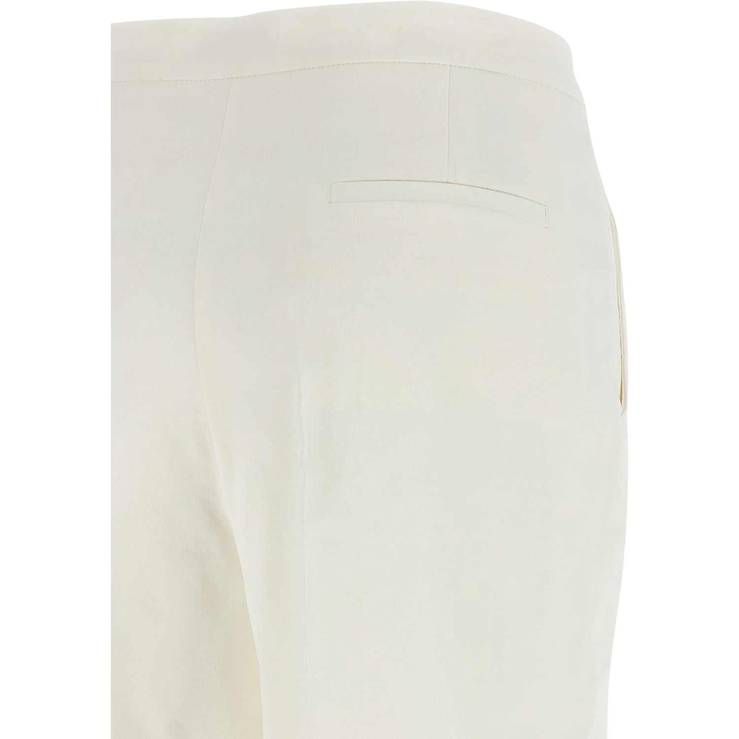 White Linen Casual Pants