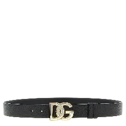 Black Calfskin Regular Belt