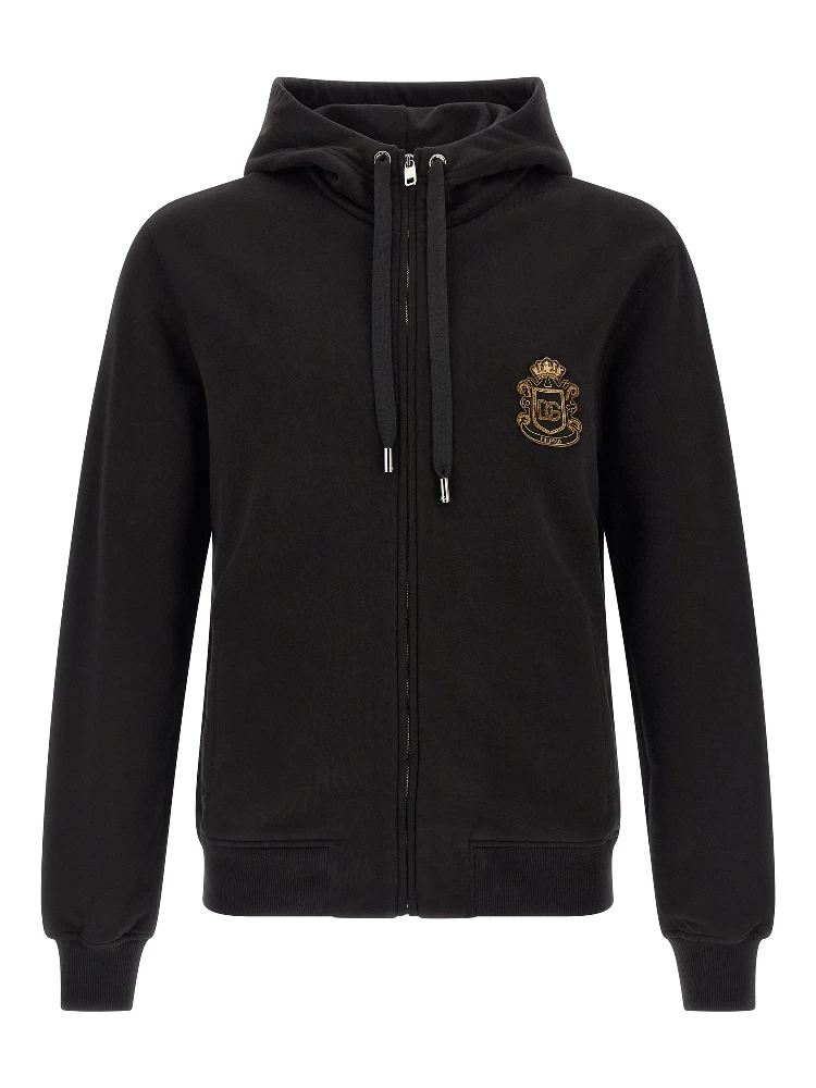 Black Cotton Sweatshirt