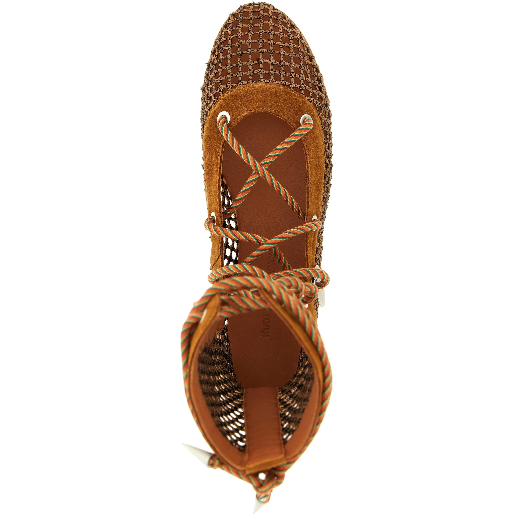 Brown Polyester Ankle Boots