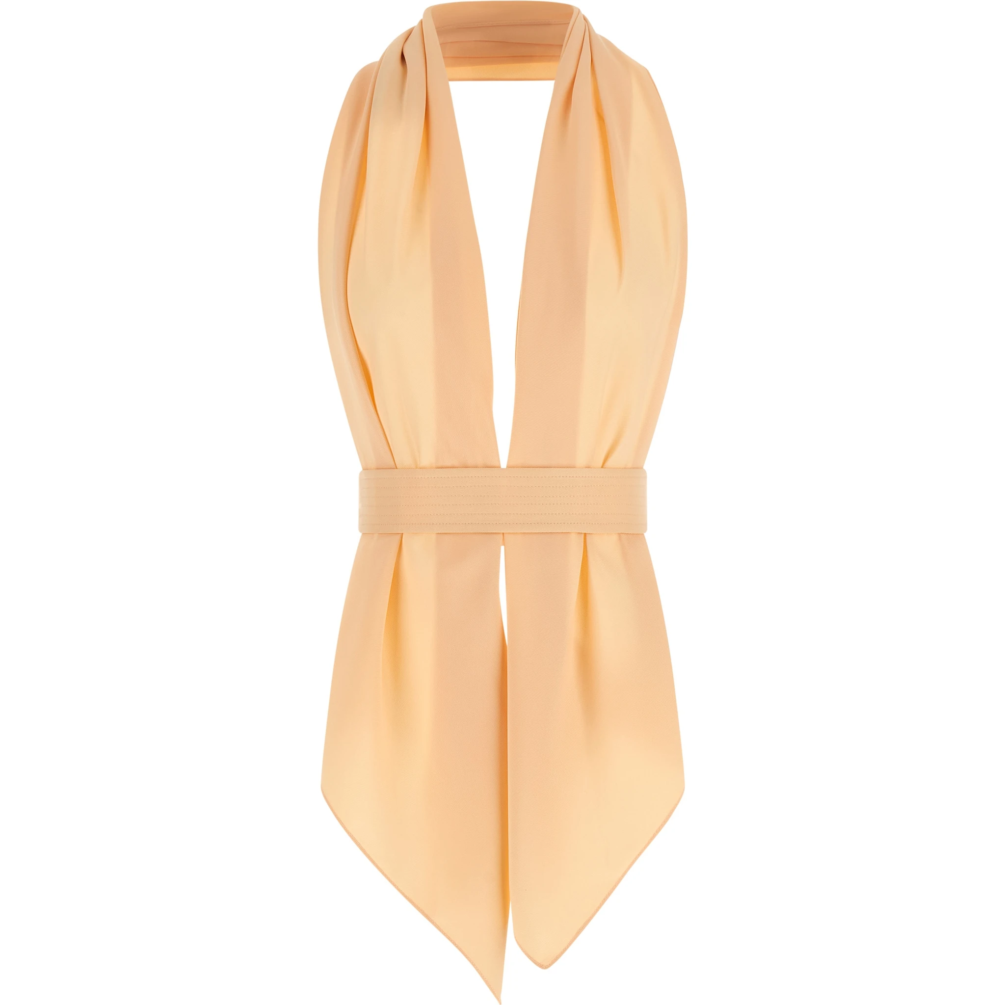 Multicolor Viscose Sleeveles T-Shirt