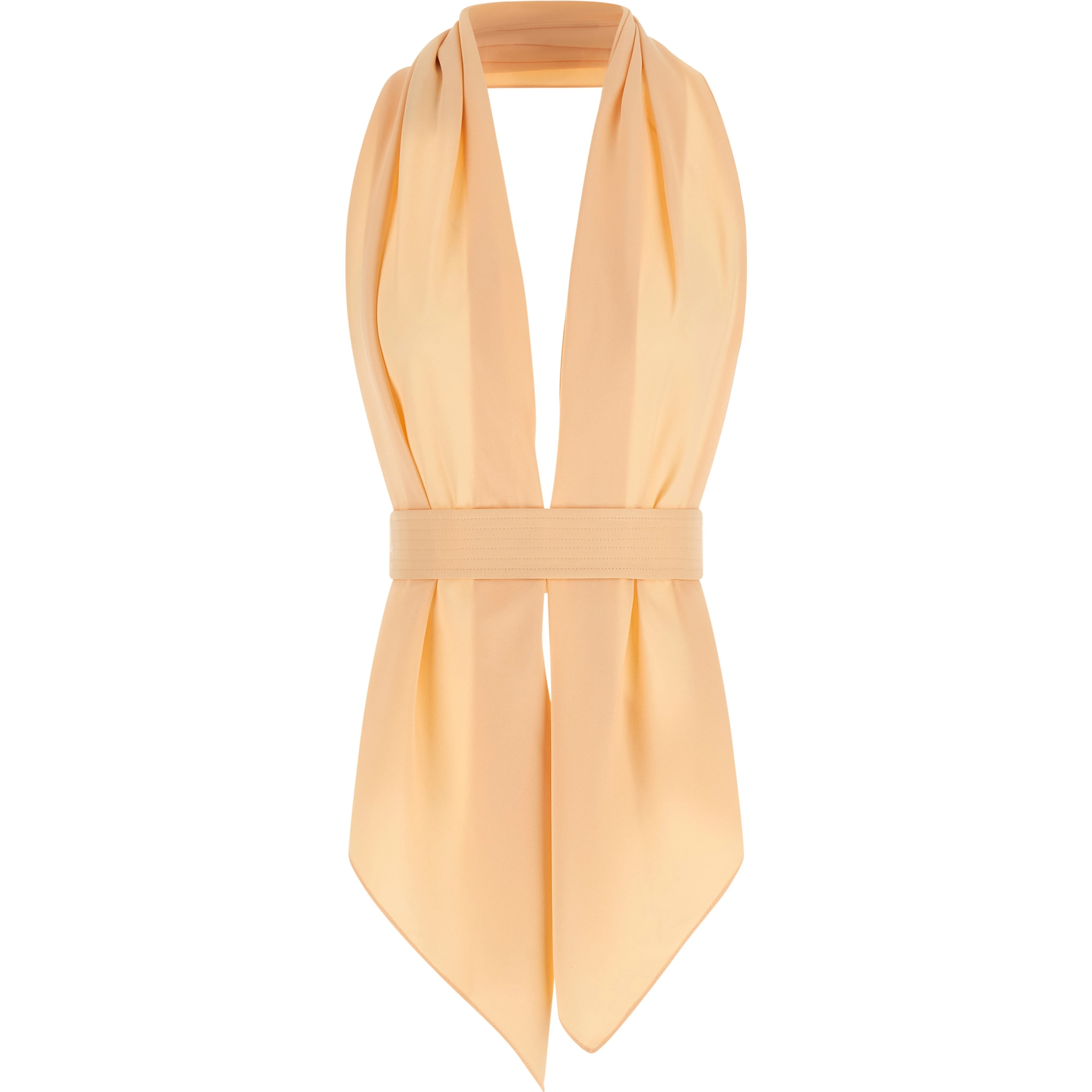 Multicolor Viscose Sleeveles T-Shirt