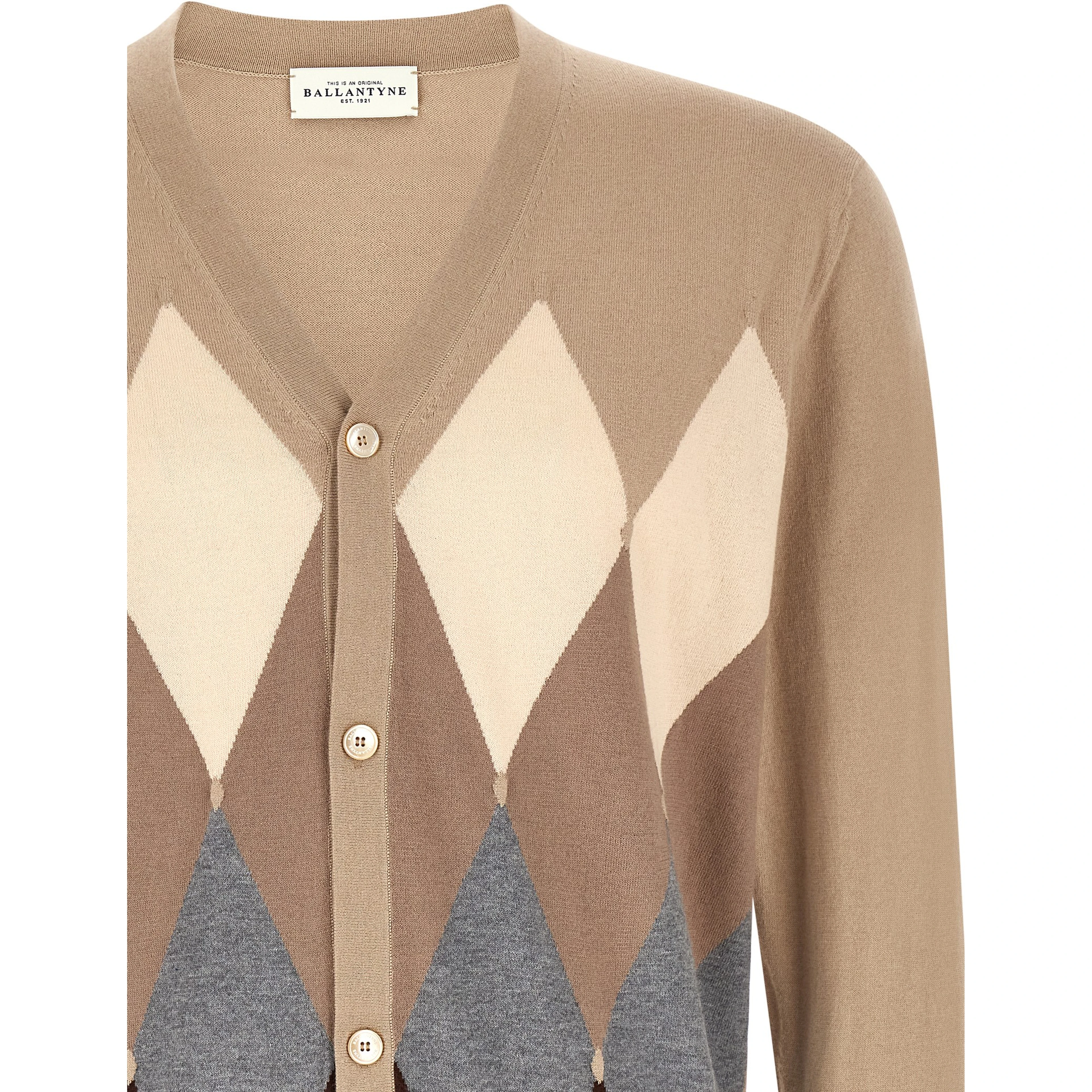 Beige Cotton Cardigan