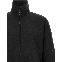 Black Virgin Wool Sweatshirt
