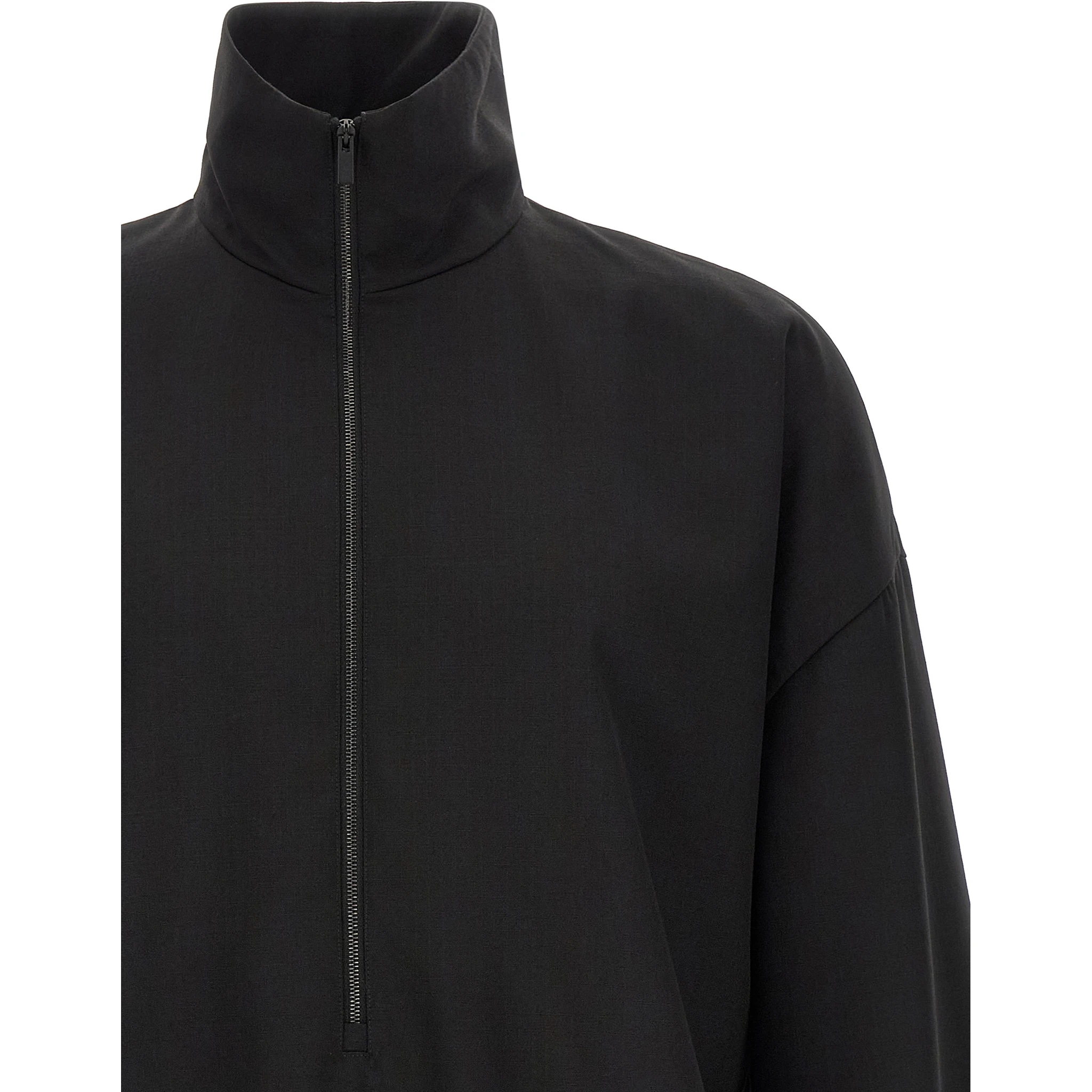 Black Virgin Wool Sweatshirt