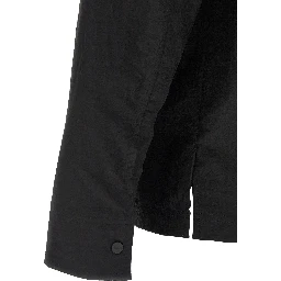 Black Polyamide Full-Length Jacket