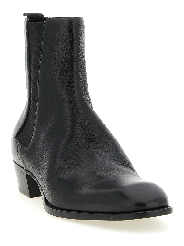 Black Calfskin Chelsea Boots alternative