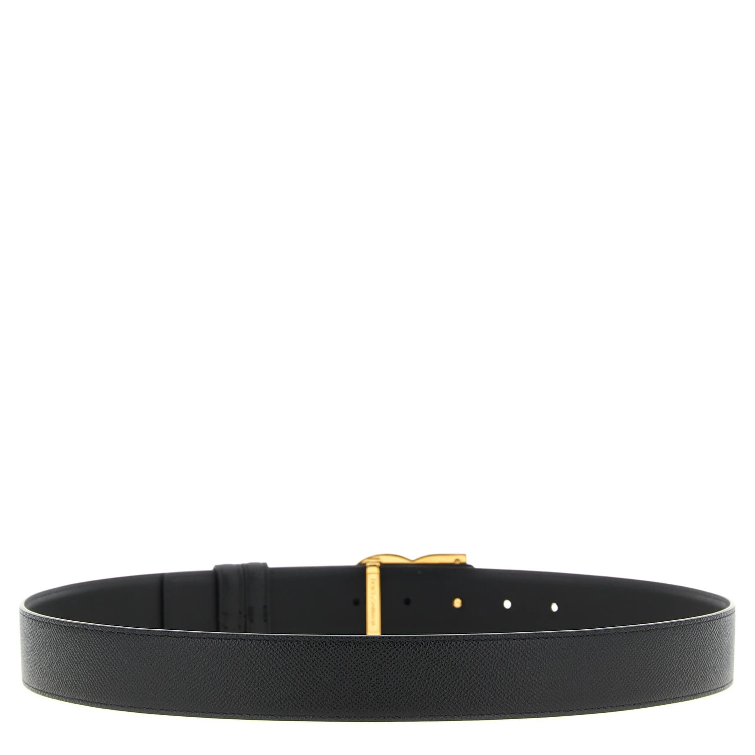 Black Calfskin Regular Belt