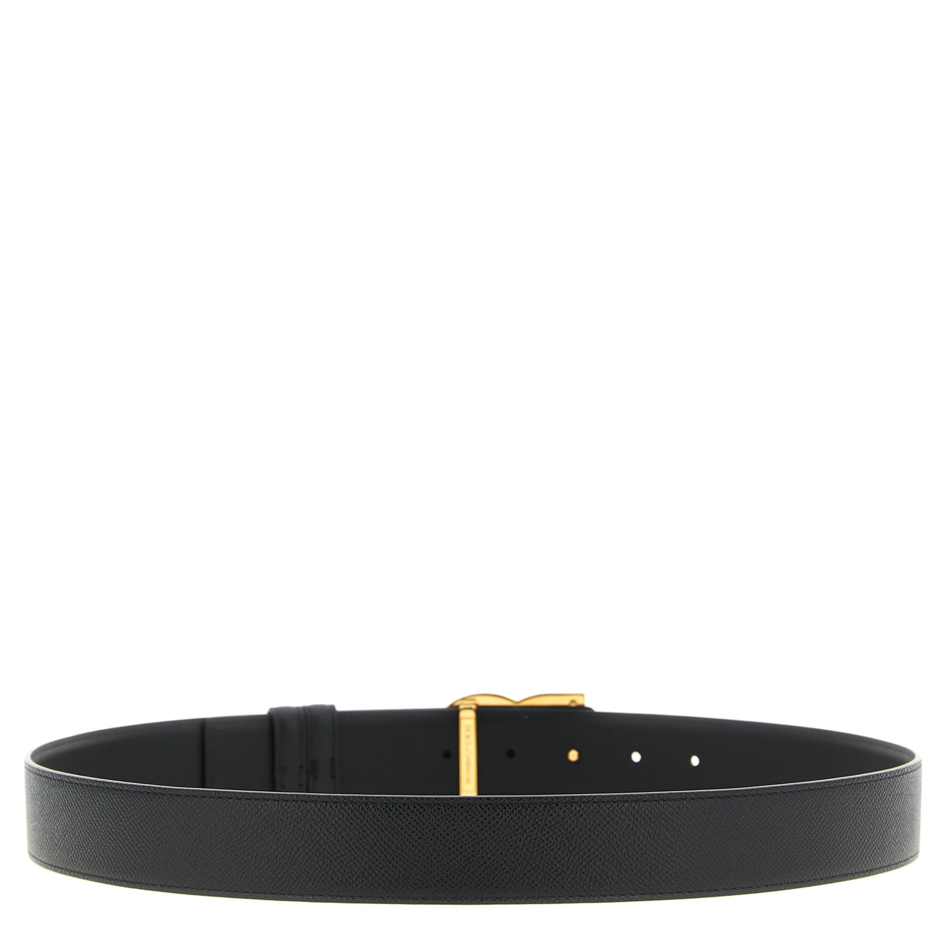 Black Calfskin Regular Belt