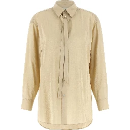 Beige Silk Blouse