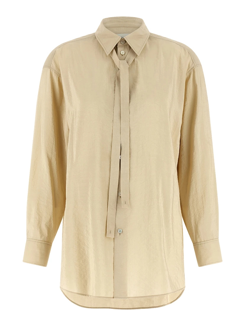 Beige Silk Blouse