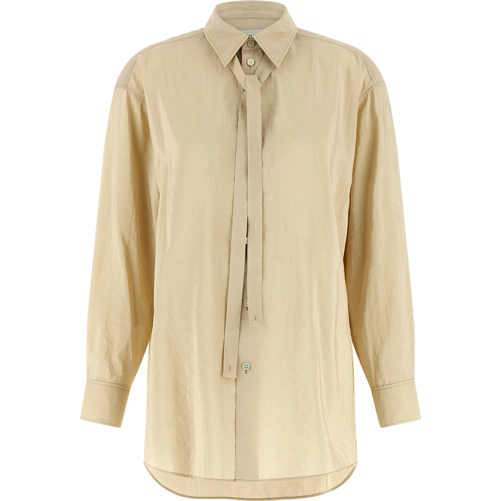 Beige Silk Blouse