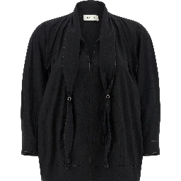 Black Cotton Blouse