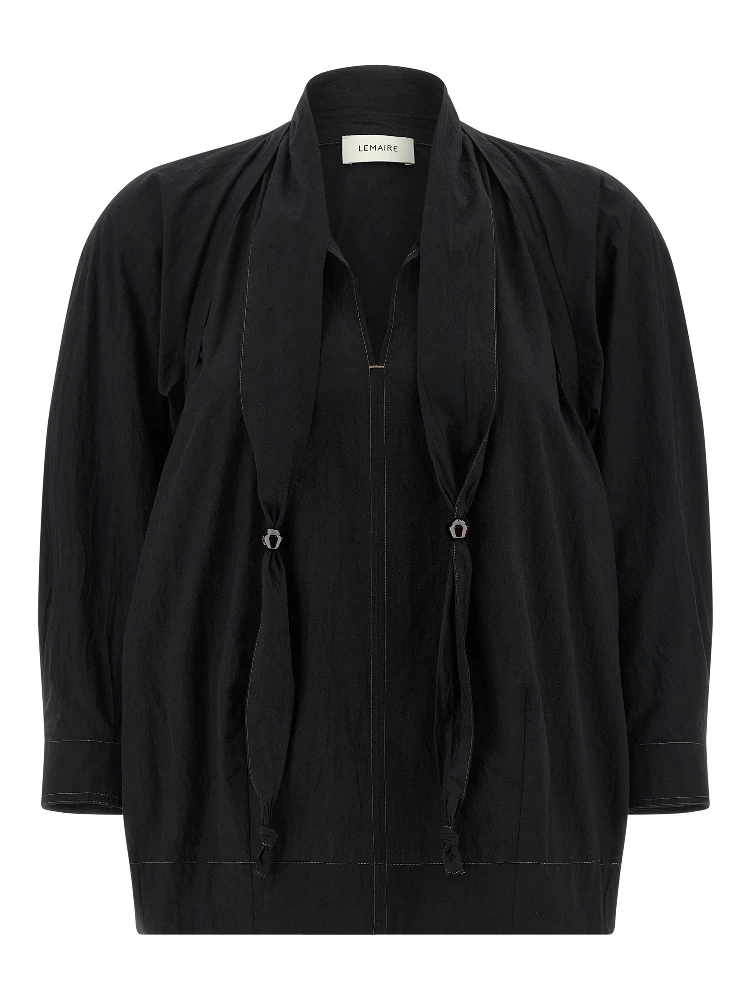 Black Cotton Blouse