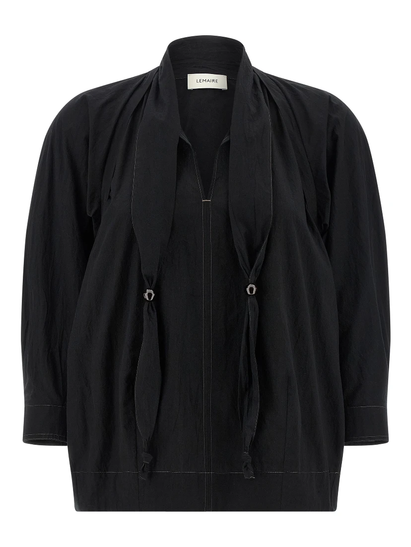 Black Cotton Blouse