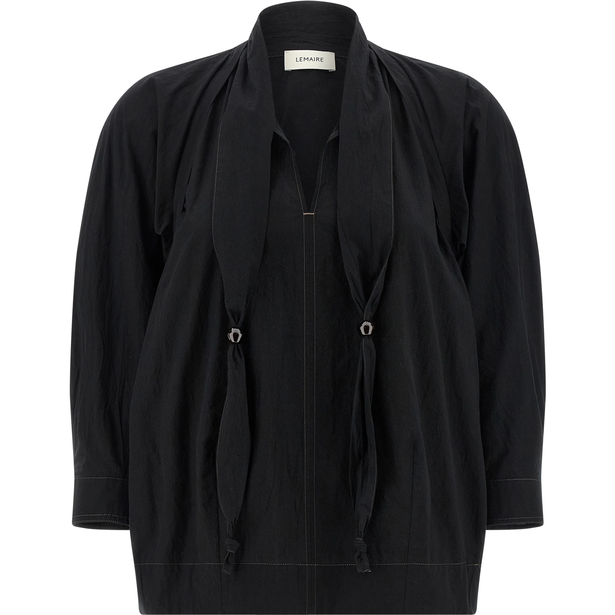 Black Cotton Blouse