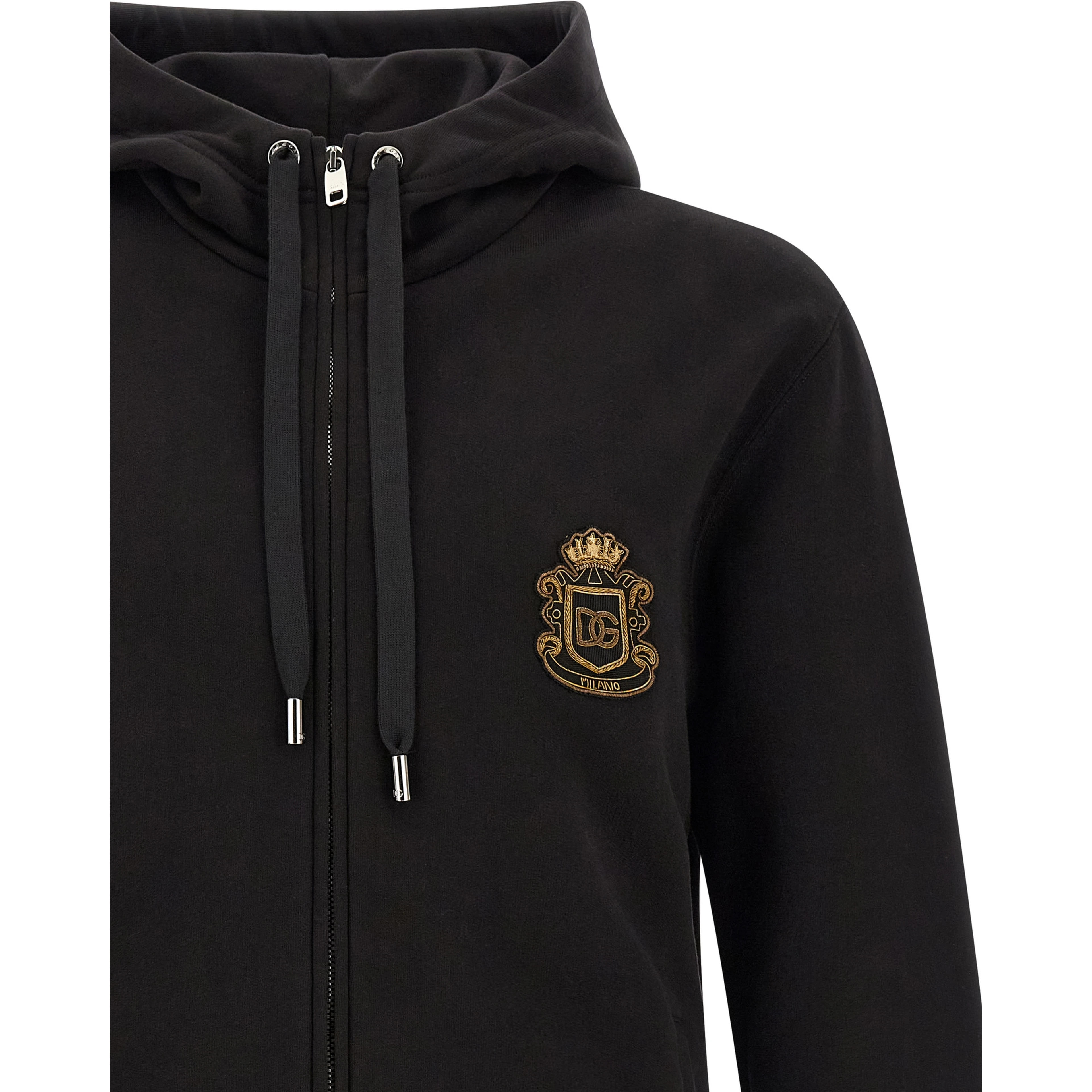 Black Cotton Sweatshirt