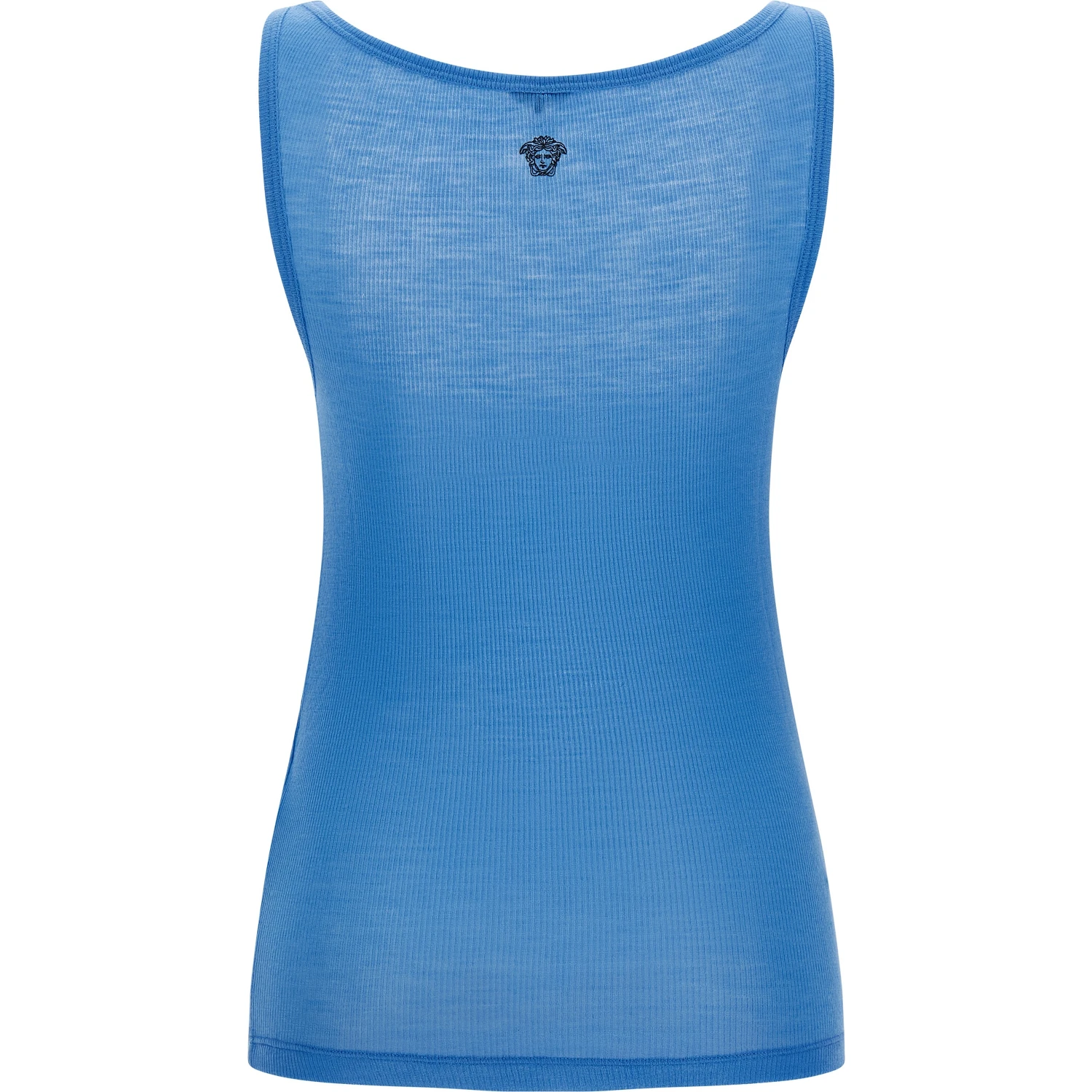 Blue Virgin Wool Tank Tops