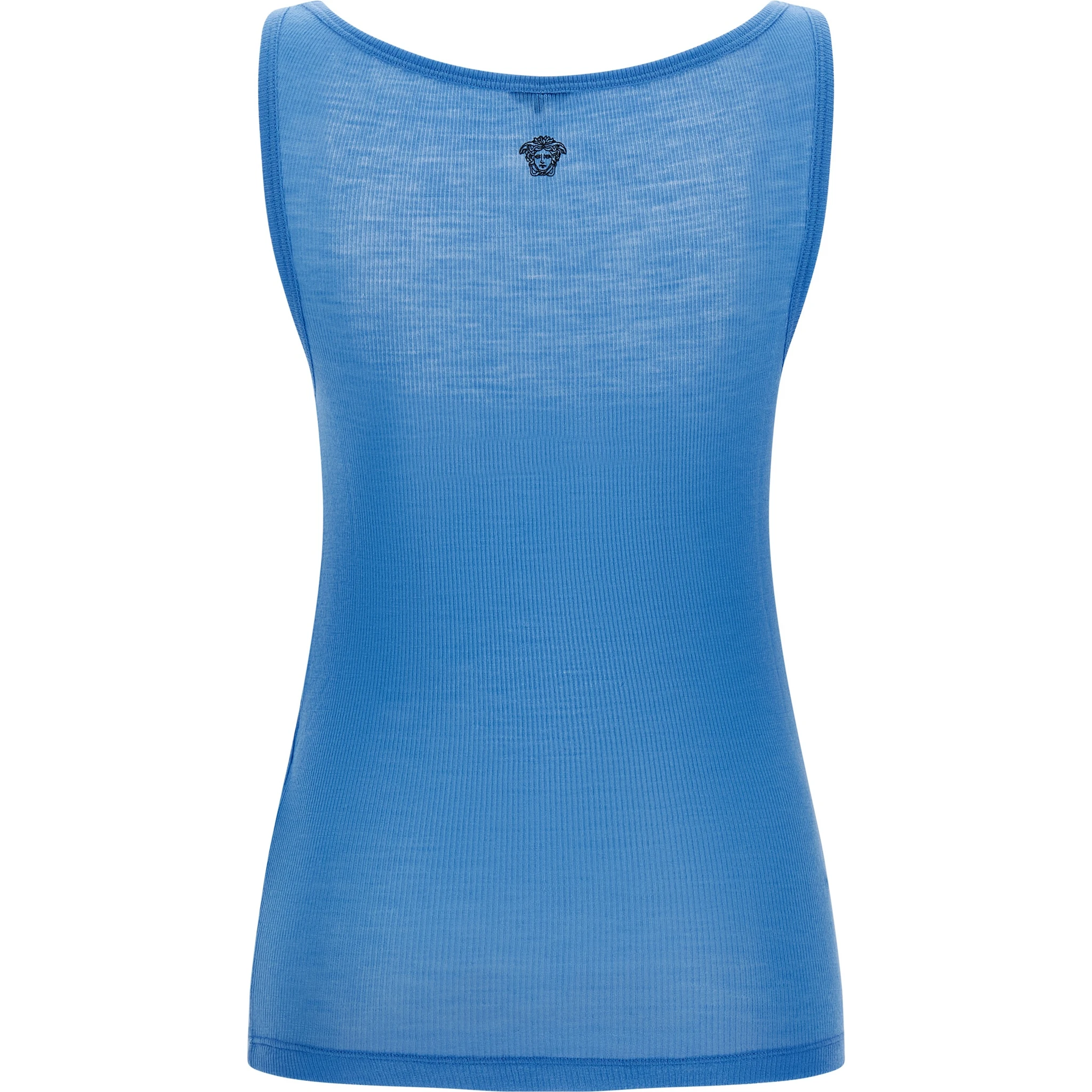 Blue Virgin Wool Tank Tops