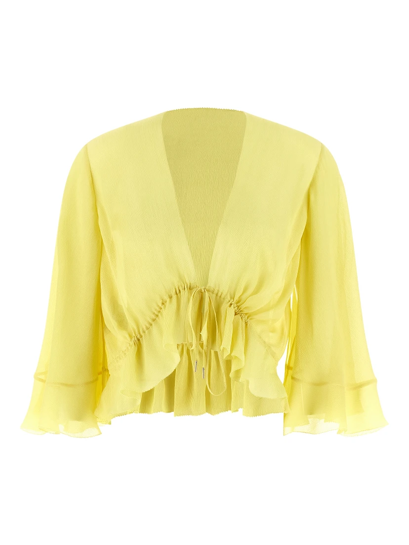 Bicolor Acetate Blouse