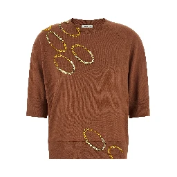 Brown Merino Wool Cardigan