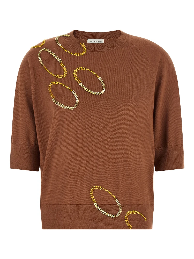 Brown Merino Wool Cardigan