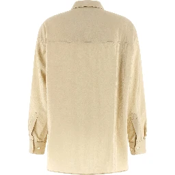 Beige Silk Blouse