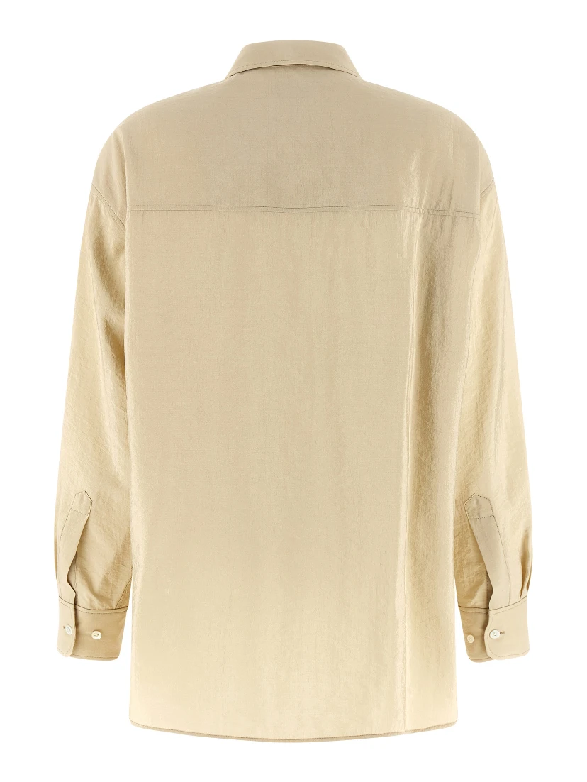Beige Silk Blouse