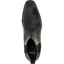 Black Calfskin Chelsea Boots