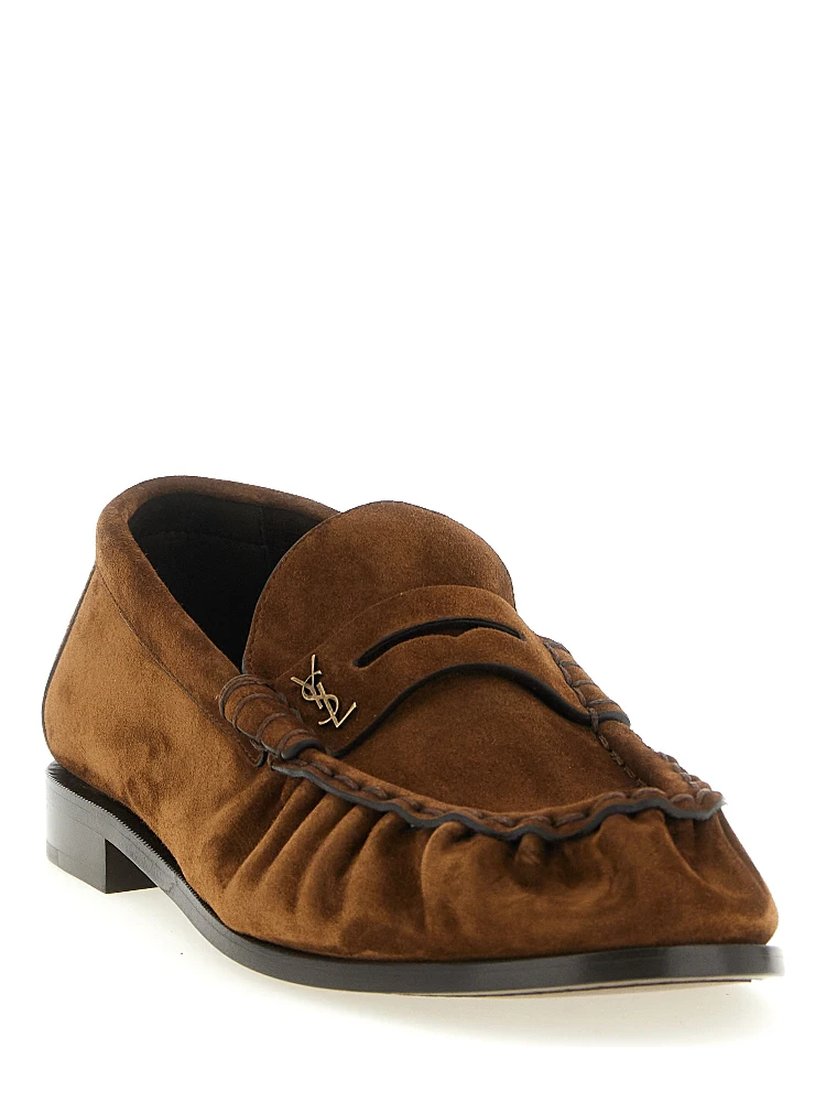 Brown Calfskin Slip-On Loafers alternative