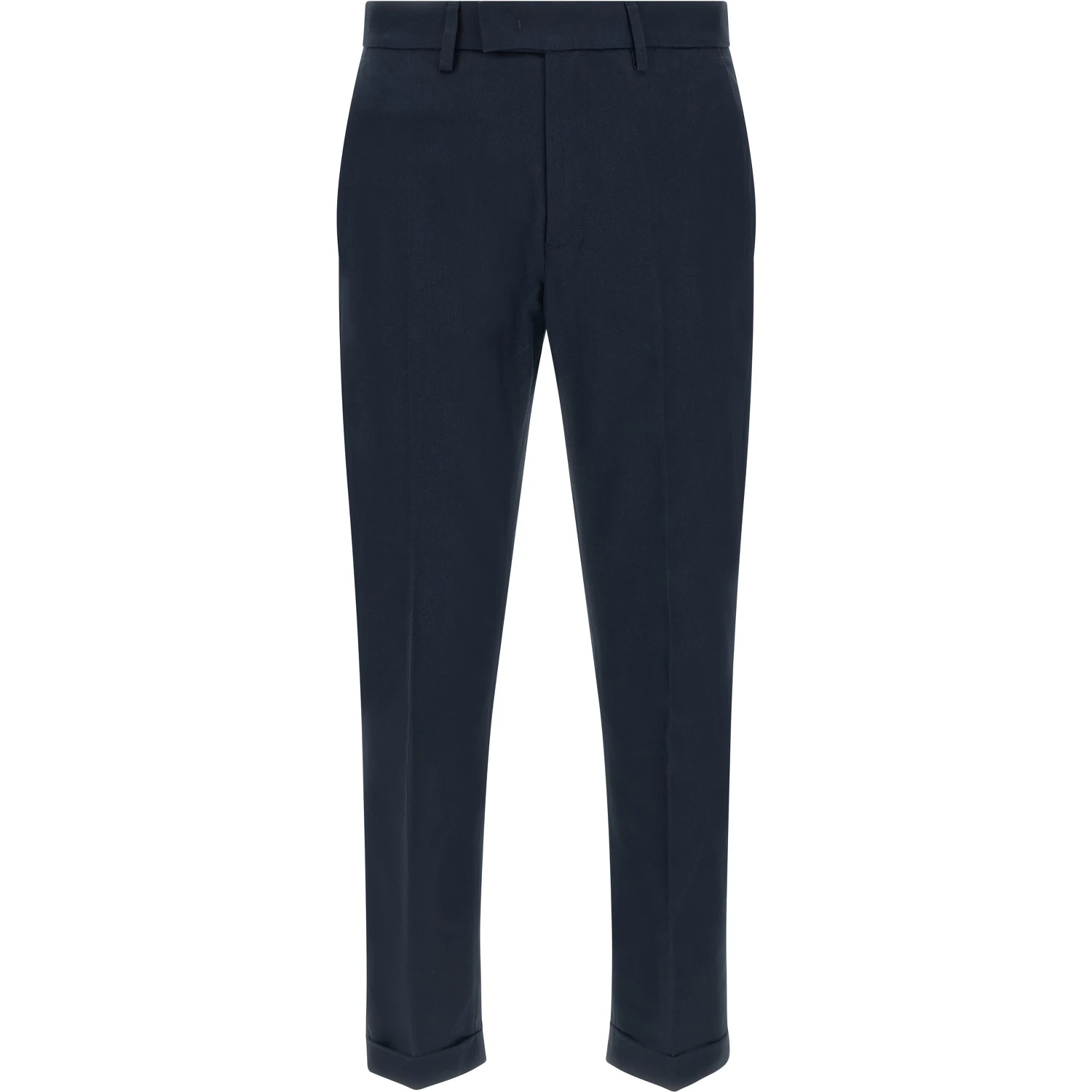 Blue Cotton Chino Pants