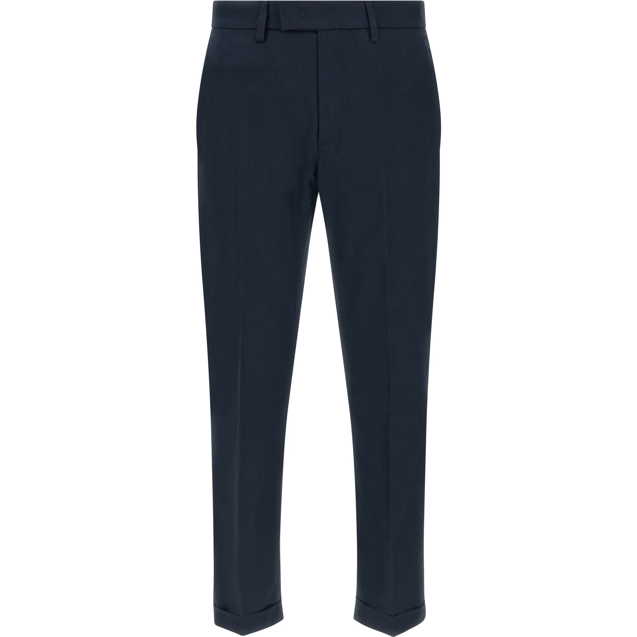 Blue Cotton Chino Pants