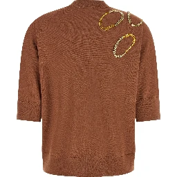 Brown Merino Wool Cardigan