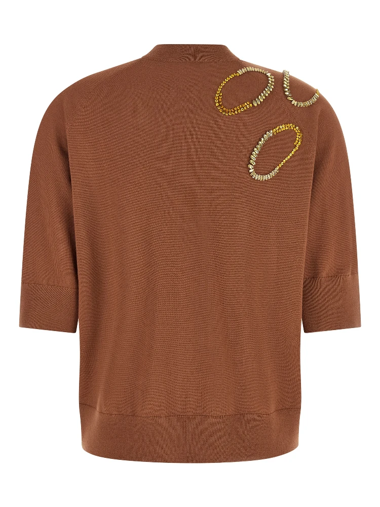 Brown Merino Wool Cardigan alternative