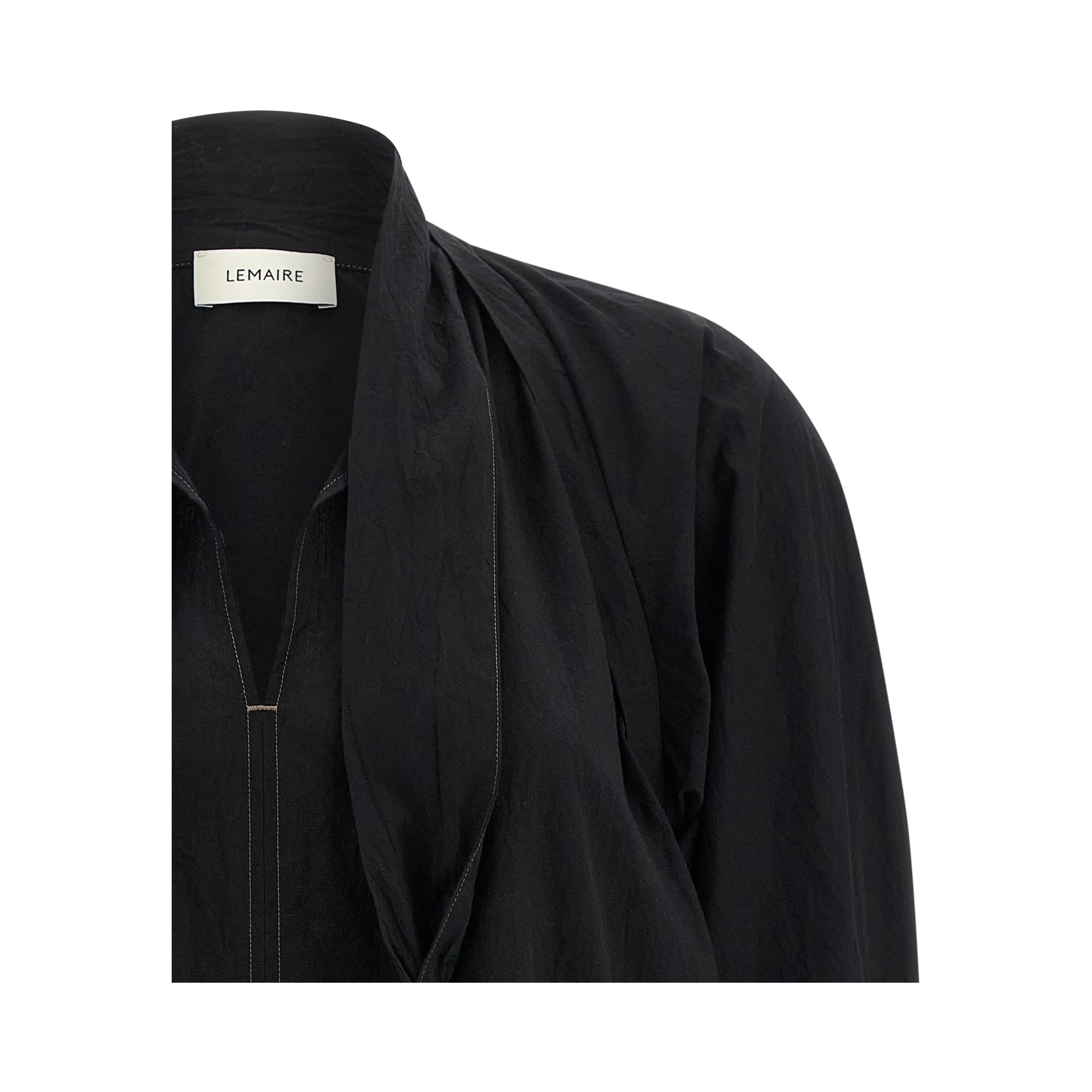 Black Cotton Blouse