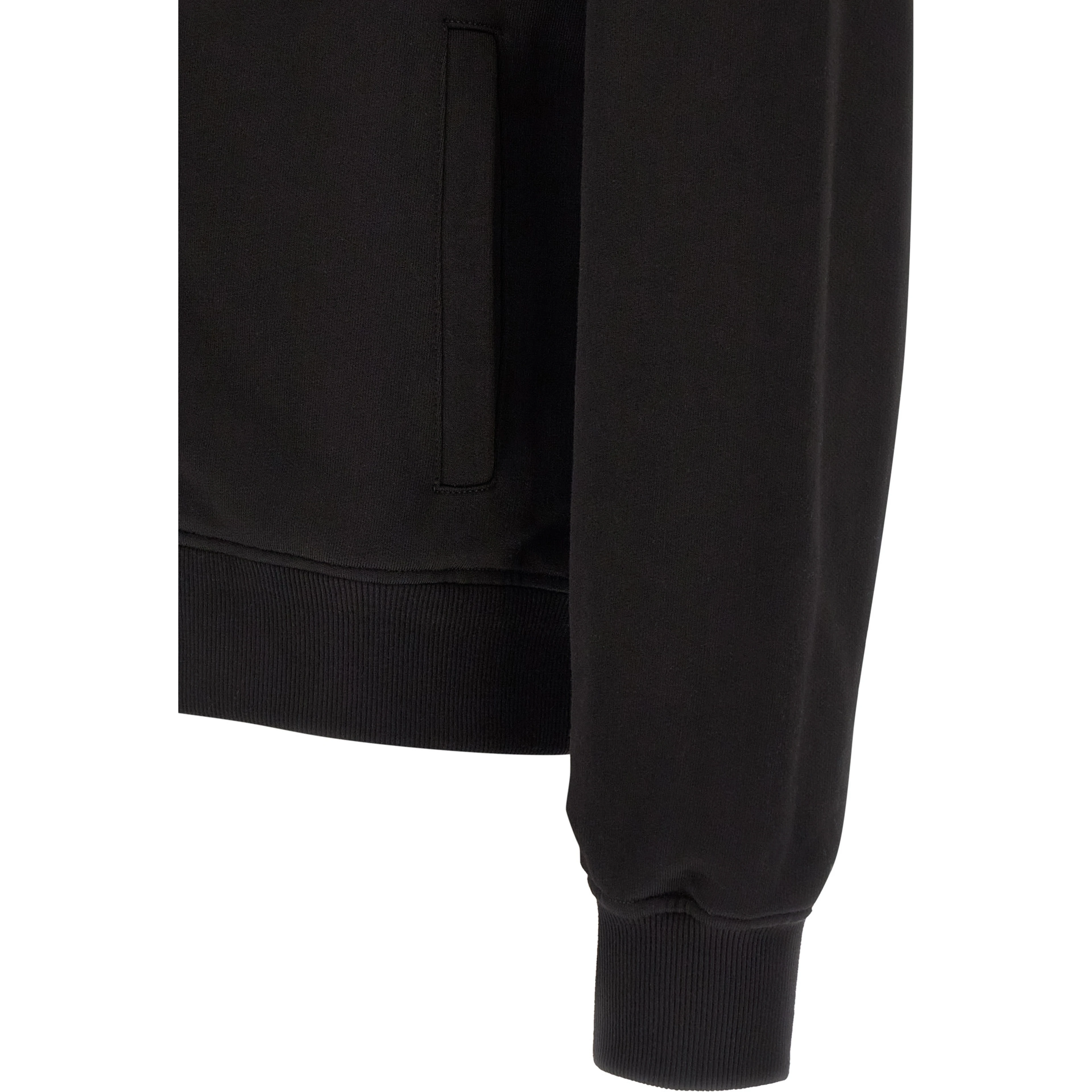 Black Cotton Sweatshirt