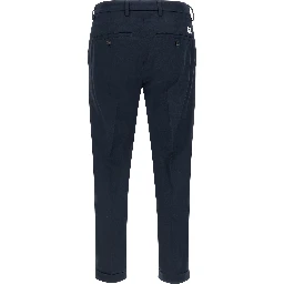 Blue Cotton Chino Pants