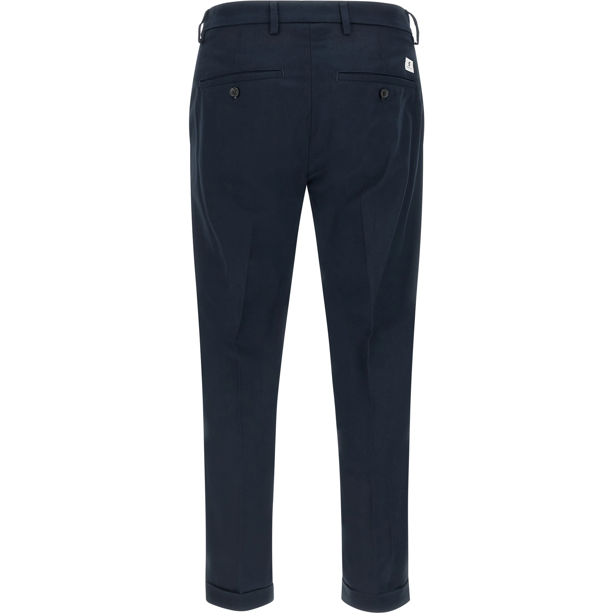 Blue Cotton Chino Pants