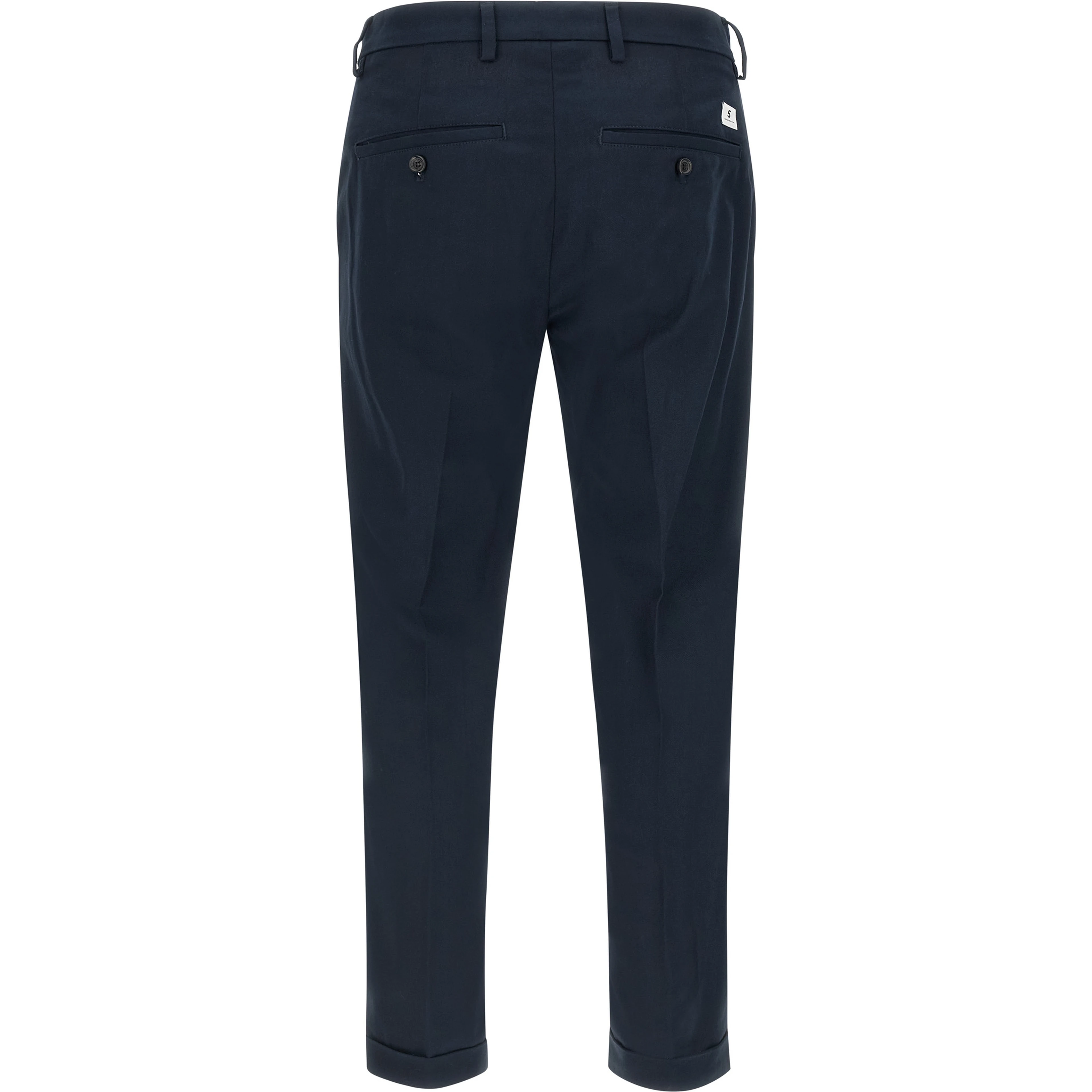 Blue Cotton Chino Pants