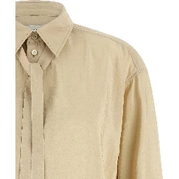 Beige Silk Blouse